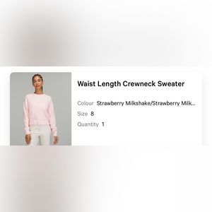 BNWT Lululemon sweater